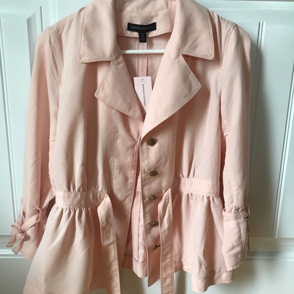 NWT Banana Republic Light Pink Jacket Size XS Petite - Picture 5 of 9